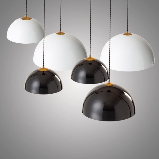 【HERMOSA】ペンダントライト「COPEN LAMP・S」1灯・BLACK(W350×H175mm)