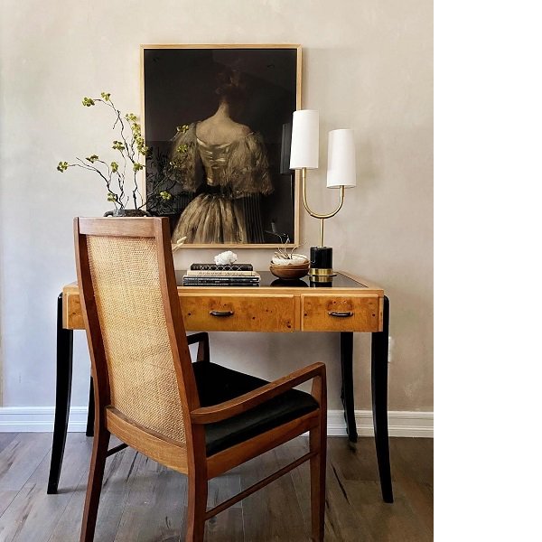 【HUDSON VALLEY】アメリカ・デザイン照明 リネンシェードテーブルランプ「VESPER」2灯（W254.0×H647.7mm）