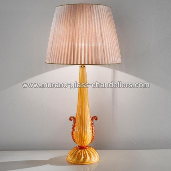 【MURANO GLASS CHANDELIERS】イタリア・ヴェネチアンガラステーブルライト1灯「NUNZIATA」(W450×H900mm)