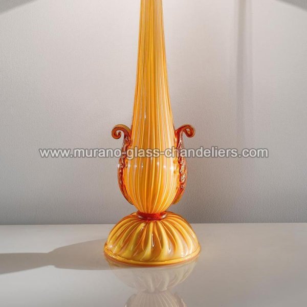 【MURANO GLASS CHANDELIERS】イタリア・ヴェネチアンガラステーブルライト1灯「NUNZIATA」(W450×H900mm)