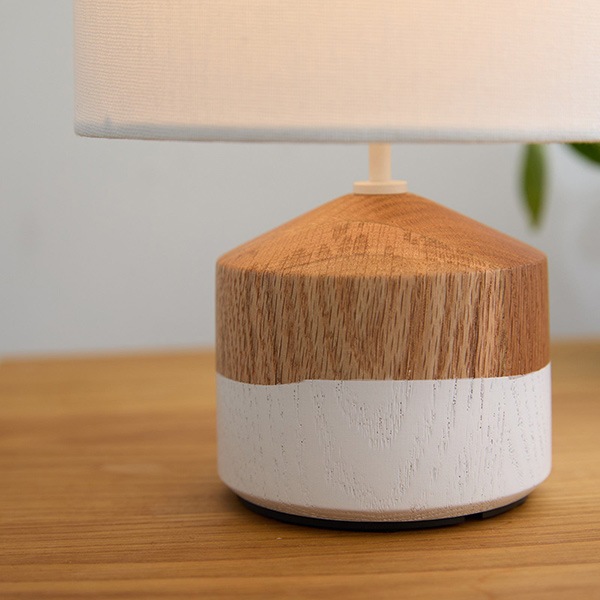 アルベロLEDテーブルランプ「Albero LED-table lamp」ブラウン／ホワイト（φ163×H197mm）