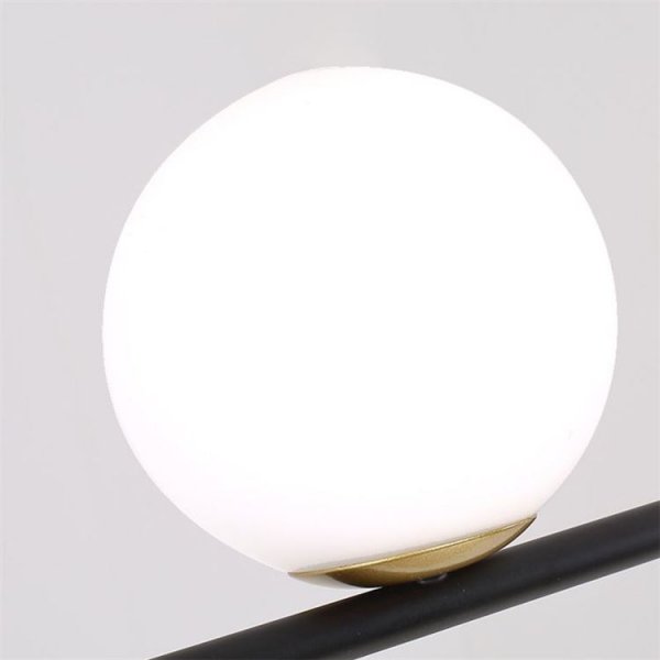 【法人様・店舗様限定】デザイン照明ガラスシェードシャンデリア ゴールド／ブラック 2灯（Φ1230×700mm） 