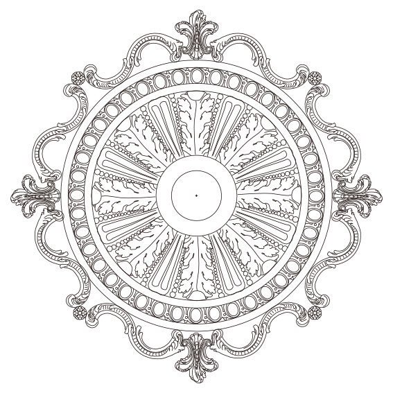 <b>日本初上陸【本物の宮殿スタイル】</b>アメリカ直輸入シーリングメダリオン(1041mm×1041mm)