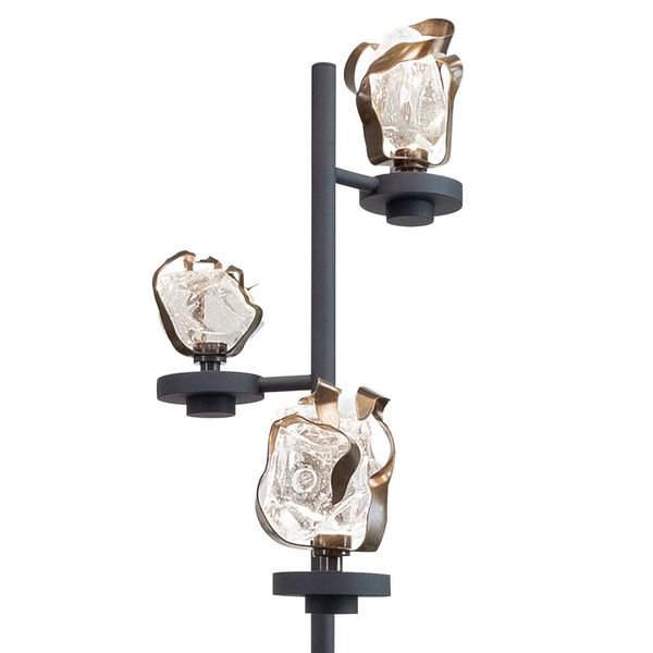 【MARETTI】オランダ・フロアランプ「GLASS JEWEL」3灯  BRONZE（φ250×H1600mm）