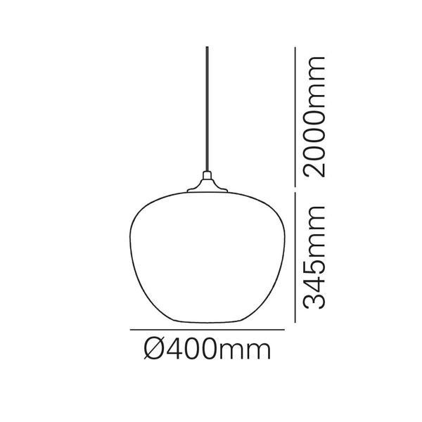 【MARETTI】オランダ・シェードペンダントライト「TULIP」1灯  COGNAC（φ400×H345mm）
