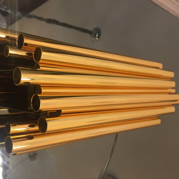 【リーズナブル】デザイン照明 ブラケットライト ゴールド (D180mm×H400mm)