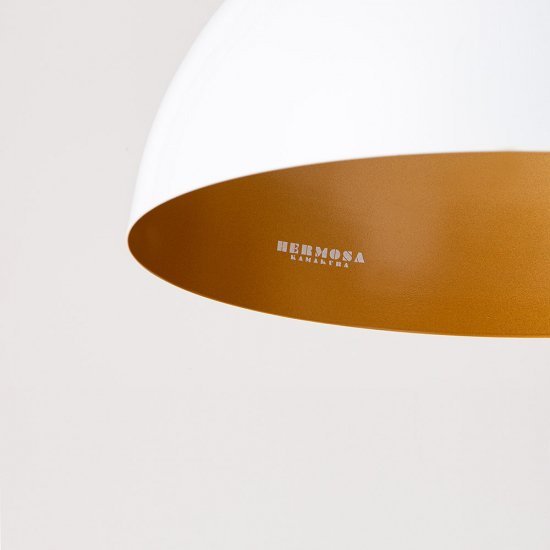 【HERMOSA】ペンダントライト「COPEN LAMP・S」1灯・WHITE(W350×H175mm)