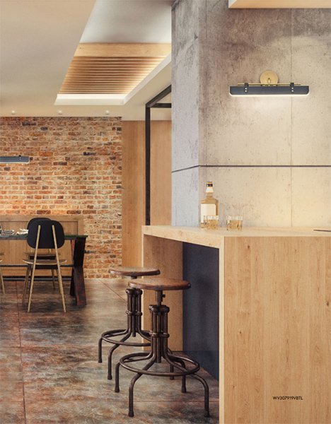 【1台在庫有！】【Alora】アメリカ「VALISE」ホテルライクなLEDウォールライト（W800×D110×H180mm）