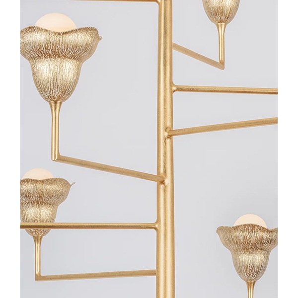 【HUDSON VALLEY】アメリカ・デザイン照明 シャンデリア「Alora」9灯 ゴールド（W1118×H1137mm）