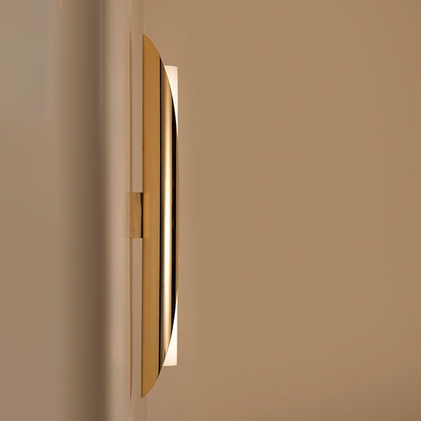 【Carlyle Collective】ウォールライト「COCON」1灯・ゴールド（W80×D110×H800mm）