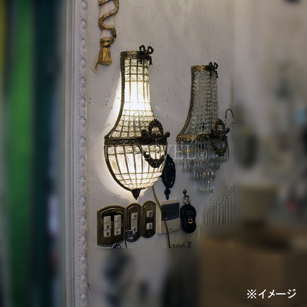 TIEF】フランス製アールヌーボー様式ウォールブラケット2灯(H500mm