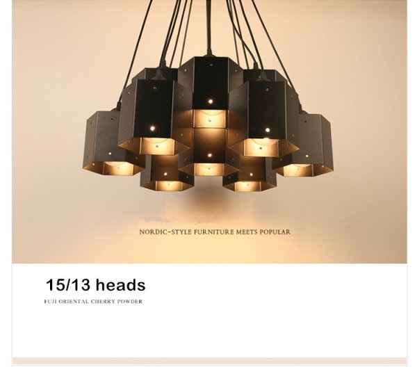 インテリア照明 ペンダントランプ ハニカム構造 ヴィンテージ