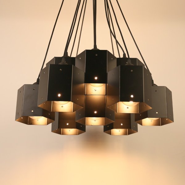 インテリア照明 ペンダントランプ ハニカム構造 ヴィンテージ