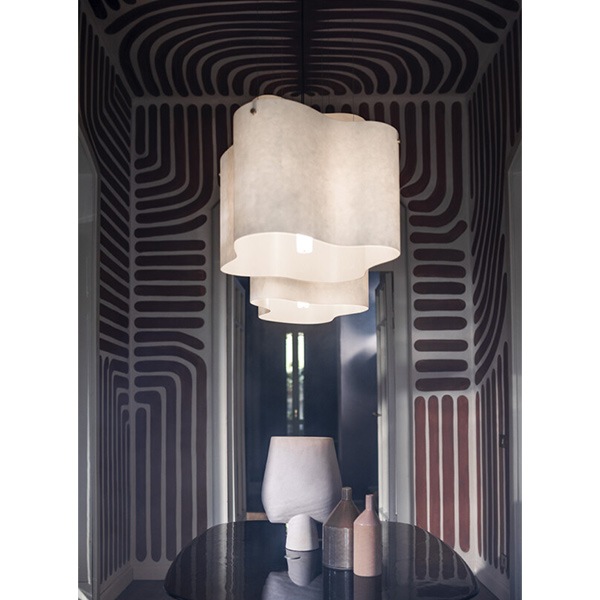 ヴィンテージ　ライト　ペンダント　ライト　照明　イタリアメイド？？ BAXTER】イタリア・デザイン照明「Nuvola Suspension Lamp」ペンダント
