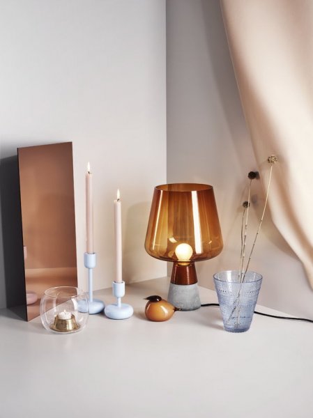 Iittala】「Leimu table lamp 30 cm, copper」テーブルランプ カッパー 