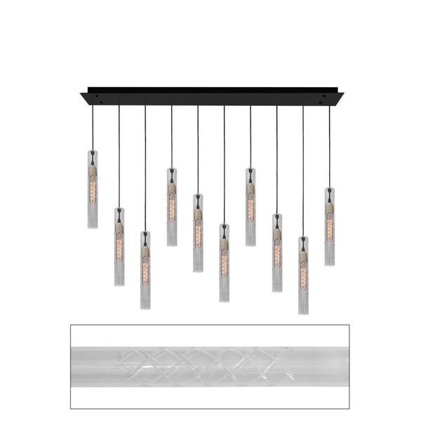 【MARETTI】オランダ・ペンダントライト「ICON」10灯  CLEAR（W1200×H1500mm）