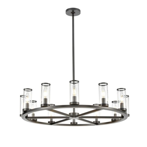 【Alora】アメリカ  デザイン照明 「Revolve」 12灯 ブロンズ（W832×H169mm）