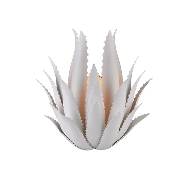 【CURREY】アメリカ・ウォールライト「Agave」1灯 ホワイト (W381×D229×H407mm)