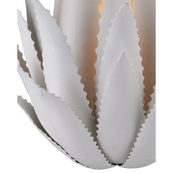 【CURREY】アメリカ・ウォールライト「Agave」1灯 ホワイト (W381×D229×H407mm)