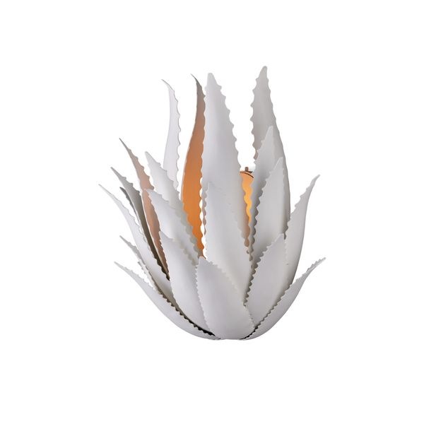 【CURREY】アメリカ・ウォールライト「Agave」1灯 ホワイト (W381×D229×H407mm)