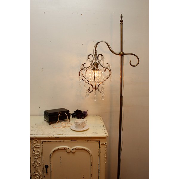 シャンデリアフロアライト・アンティークブロンズ(W520×H1640mm)