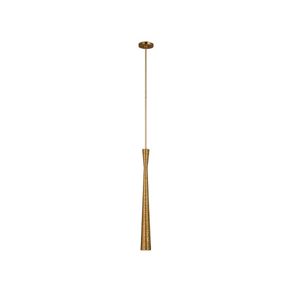 【Visual Comfort】アメリカ・デザイン照明 ペンダントライト「Utopia Tall Pendant」LED・ゴールド（W76×H762mm）