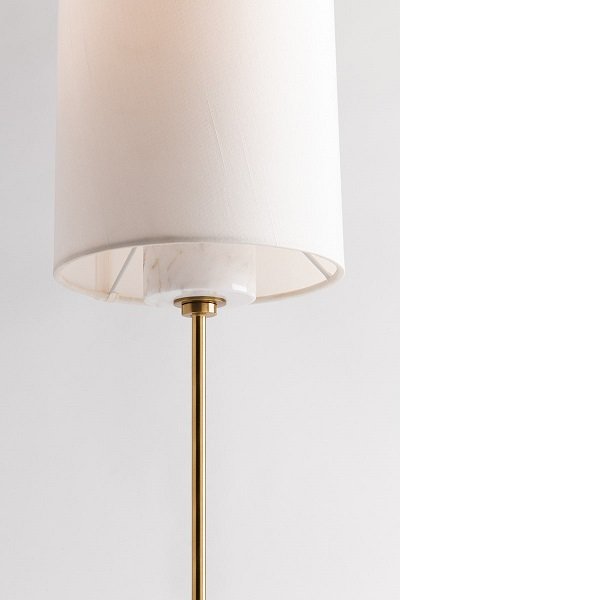 【MITZI】アメリカ・シェードテーブルライト「 FIONA」1灯・ゴールド（W158.7×H558.8mm）