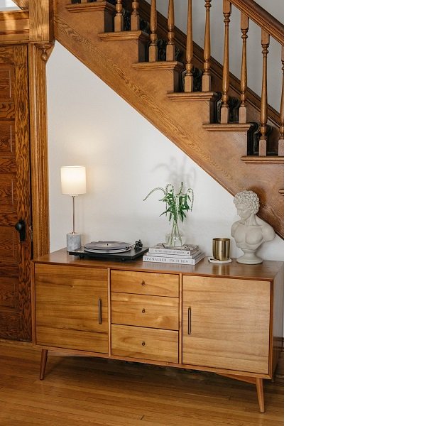 【MITZI】アメリカ・シェードテーブルライト「 FIONA」1灯・ゴールド（W158.7×H558.8mm）