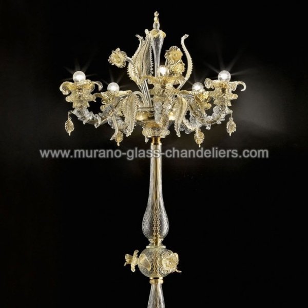 MURANO GLASS CHANDELIERS】イタリア・ヴェネチアンガラスフロアライト
