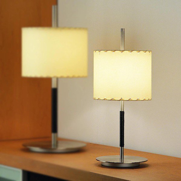 【Bover】 スペイン・インテリア照明「Danona Mini」Matt Nickel, Dark Brown, Natural White (Φ230×H440mm)