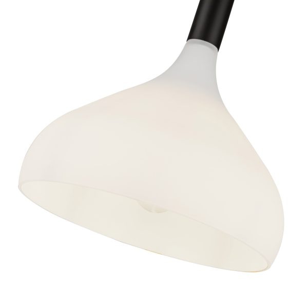 【Alora】アメリカ  デザイン照明 ペンダントライト 「Belleview」1灯 ブラック（Φ300×H360mm）