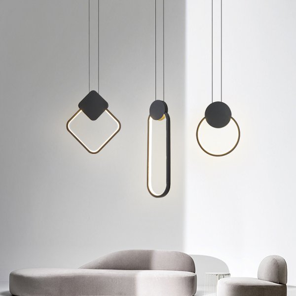 【リーズナブル】LEDペンダントライト ホワイト/ブラック style A/B/C （D200mm×H260mm/D240mm×H270mm/D100mm×H380mm）