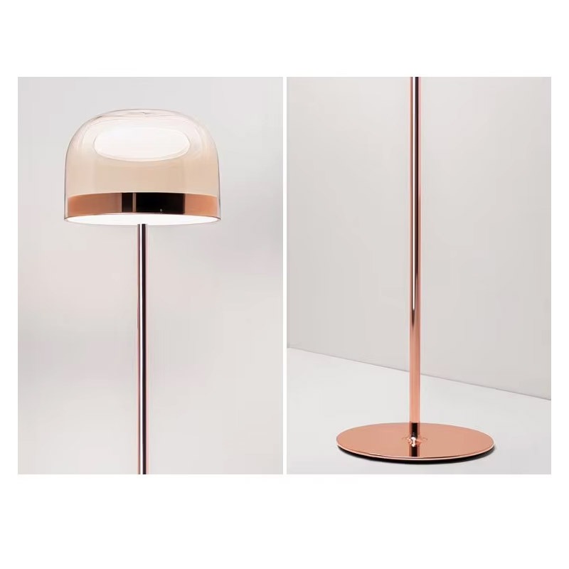 デザイン照明 モダンフロアライト ローズゴールド（H1350／H1600mm）