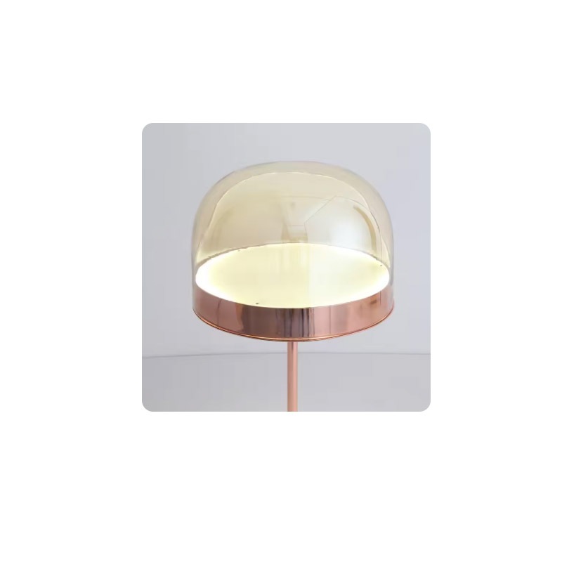 デザイン照明 モダンフロアライト ローズゴールド（H1350／H1600mm）