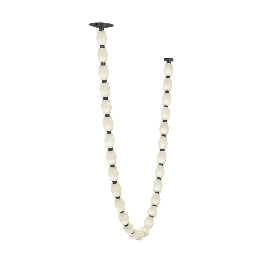 【TECH LIGHTING】アメリカ・モダン照明 ペンダントライト「Collier Alabaster 84 Chandelier」LED照明 ブロンズ（W50.8×H2362.2mm）