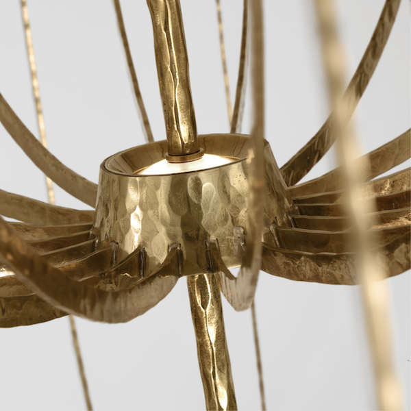 【TECH LIGHTING】アメリカ モダンシャンデリア「Sanchi Grande Three Tier Chandelier」LED照明 ゴールド（W1220×D1220×H1677mm）