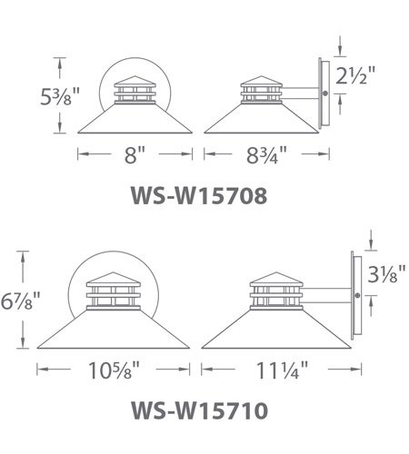 【WAC LIGHTING】ウォールライト「Sodor」1灯（L270×W286×H175mm）