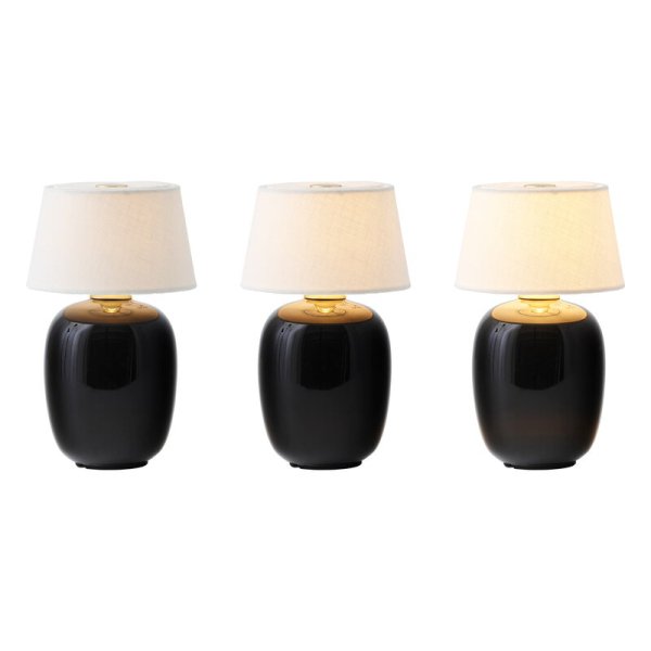 【Menu】北欧デザイン照明「Torso Portable table lamp, black」テーブルライト(Φ120×H200mm)