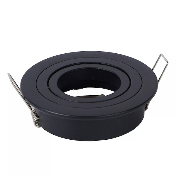 【LUCIDE】ベルギー デザイン照明 シーリングライト「TUBE」Black 1灯（φ92×H23mm）