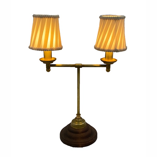 【LAMPS】アンティーク調シェードテーブルライト(W340×D150×H460mm)