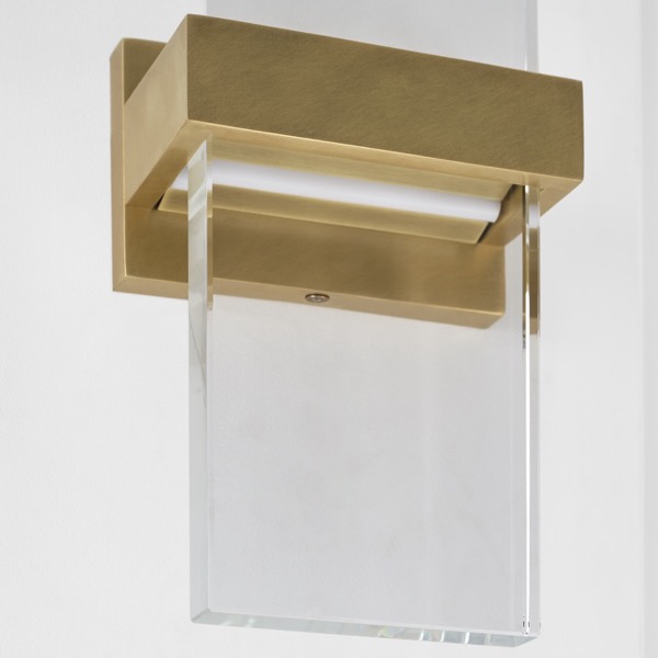 【TECH LIGHTING】アメリカ・ウォールライト「Flyta Medium Sconce」クリア/ゴールド(W127×D84×H458mm)