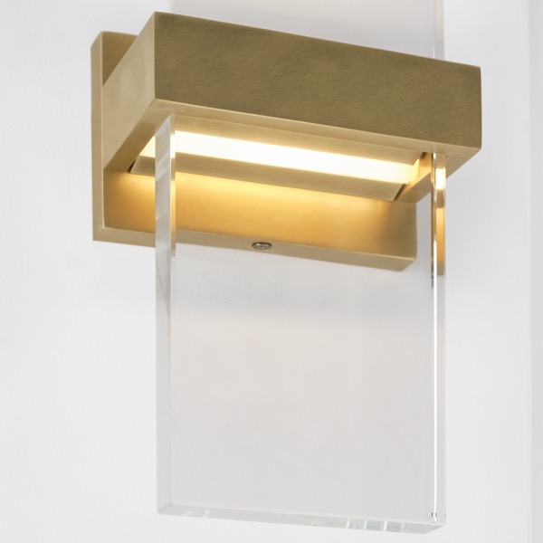 【TECH LIGHTING】アメリカ・ウォールライト「Flyta Medium Sconce」クリア/ゴールド(W127×D84×H458mm)