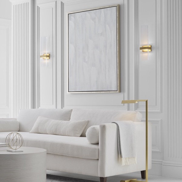 【TECH LIGHTING】アメリカ・ウォールライト「Flyta Medium Sconce」クリア/ゴールド(W127×D84×H458mm)