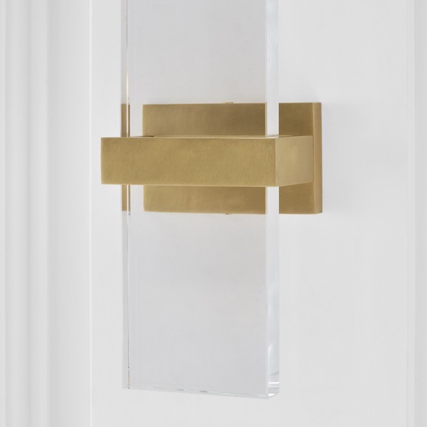 【TECH LIGHTING】アメリカ・ウォールライト「Flyta Medium Sconce」クリア/ゴールド(W127×D84×H458mm)