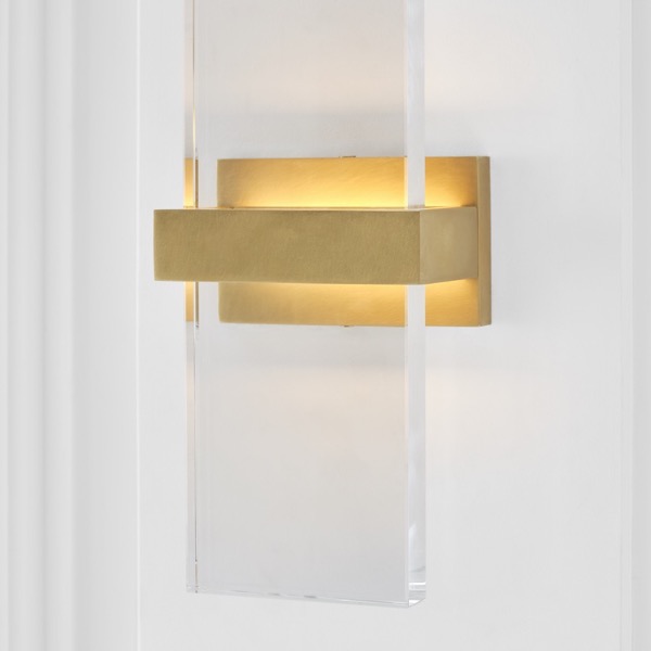 【TECH LIGHTING】アメリカ・ウォールライト「Flyta Medium Sconce」クリア/ゴールド(W127×D84×H458mm)