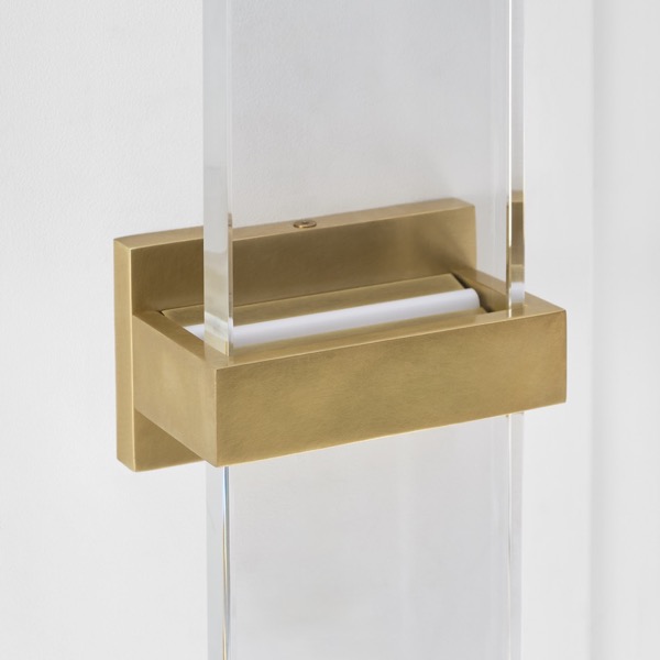 【TECH LIGHTING】アメリカ・ウォールライト「Flyta Medium Sconce」クリア/ゴールド(W127×D84×H458mm)
