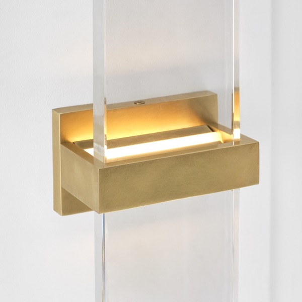 【TECH LIGHTING】アメリカ・ウォールライト「Flyta Medium Sconce」クリア/ゴールド(W127×D84×H458mm)