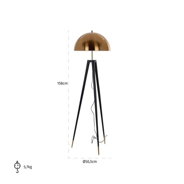 【Richmond Interiors】オランダ・インテリア照明「Reeve」（W505×D505×H1580mm）