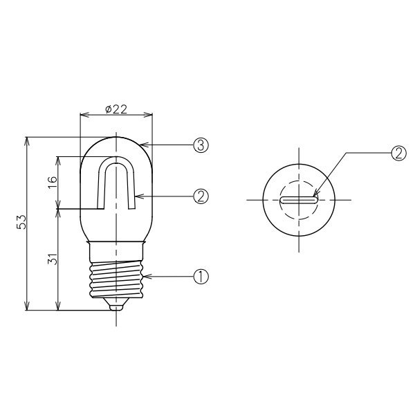 【国内メーカー】【ナツメLED電球】[Siphon]Universa (ユニバーサ)口金E17（φ22×53mm）※調光不可【5個から注文可能】