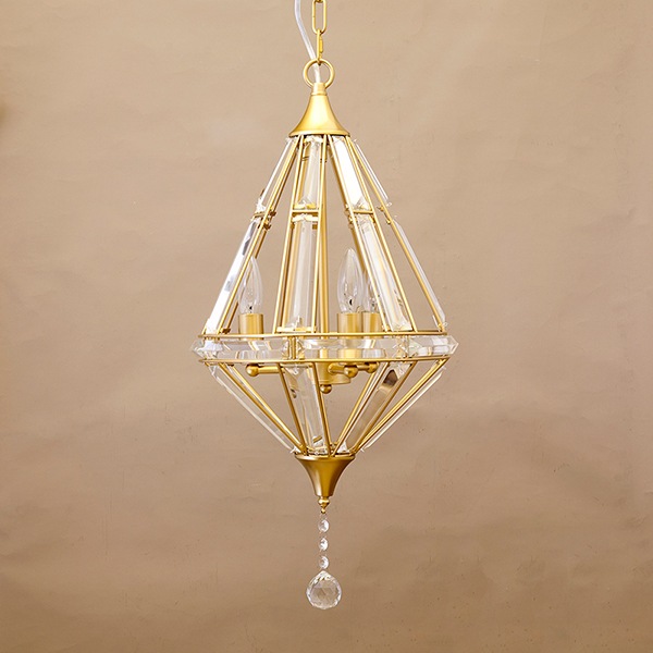 モダンガラスペンダントライト 3灯「Bozzolo」Gold（φ330×H660mm 